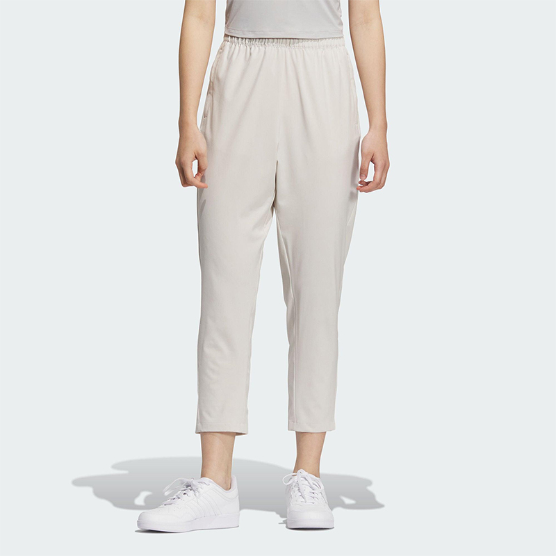 Adidas/阿迪达斯正品2025新款女士梭织运动经典休闲九分裤KC1484