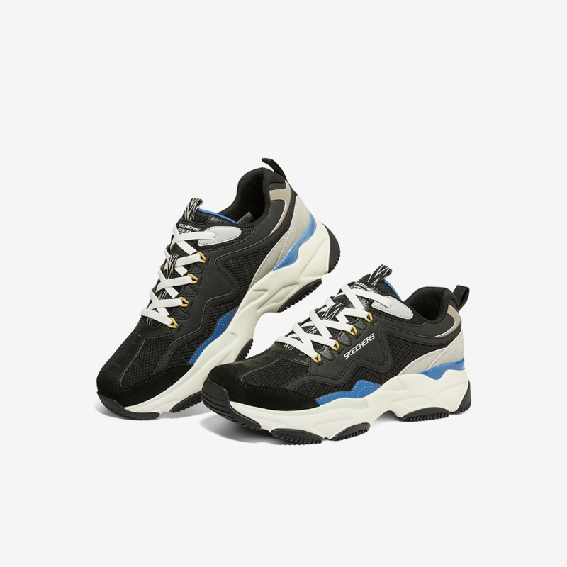 Skechers/斯凯奇正品2023新款男子复古运动时尚休闲老爹鞋