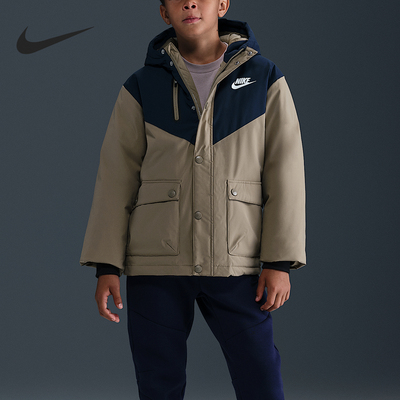 Nike/耐克正品冬季大童复古户外训练工装羽绒服IQ9990-247
