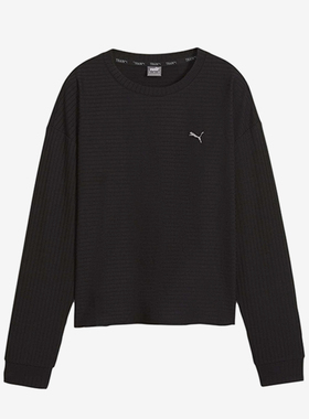 Puma/彪马正品UNWIND女士针织圆领套头透气休闲长袖524865-01