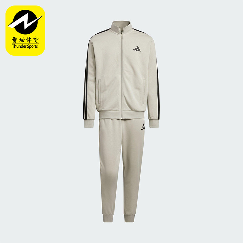Adidas/阿迪达斯正品TRACKSUIT男女休闲立领拉链长袖套装JZ0112