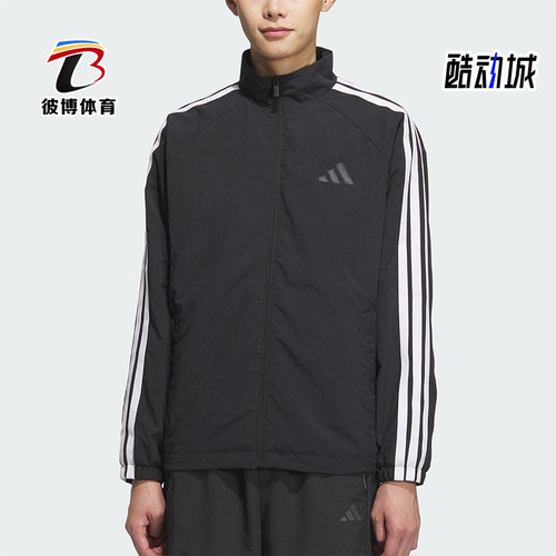 Adidas/阿迪达斯正品2025春款男士经典插肩袖运动宽松外套KC3892