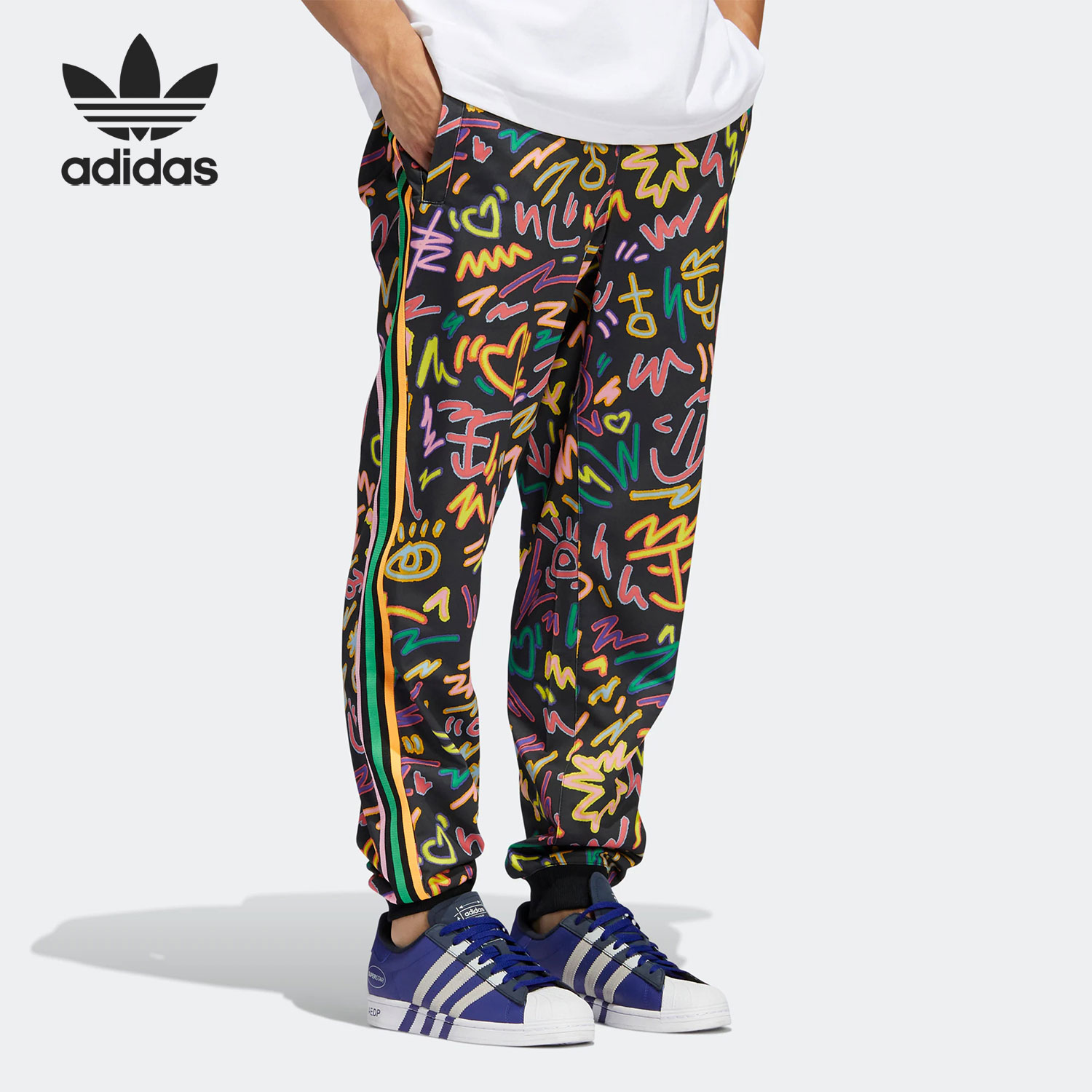 阿迪达斯正品男子运动长裤