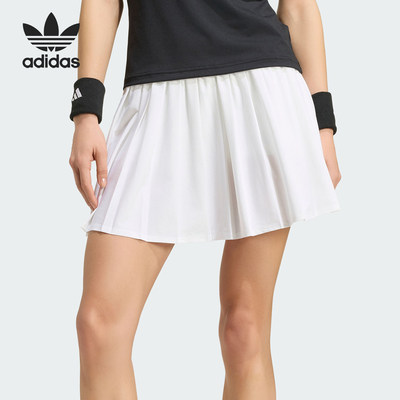 Adidas/阿迪达斯官方正品TENNIS SKIRT女士运动休闲百褶裙KY8897
