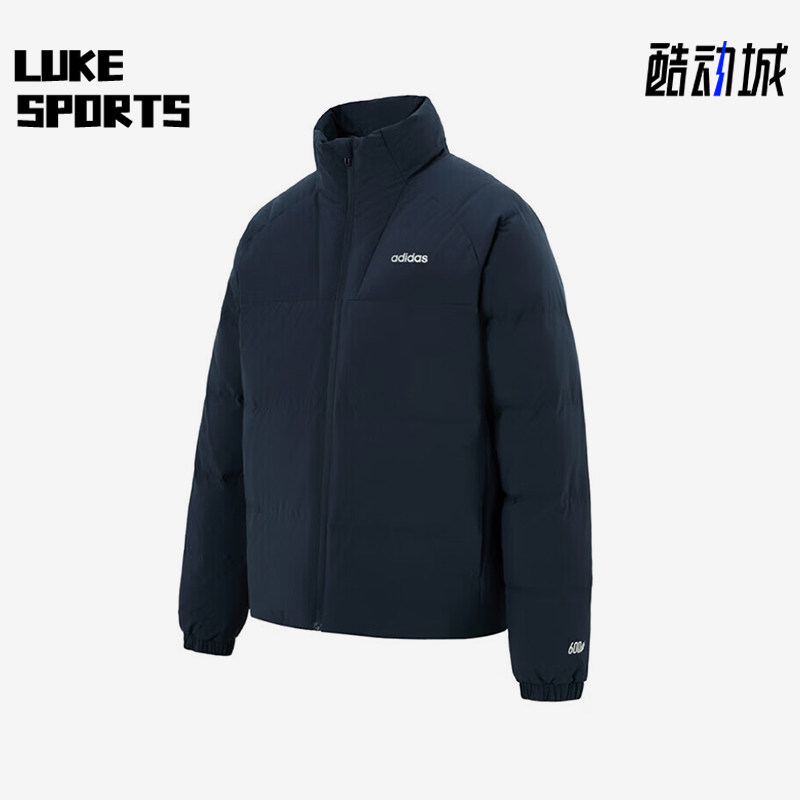 Adidas/阿迪达斯正品冬季男士立领复古经典轻盈保暖羽绒服KC4634