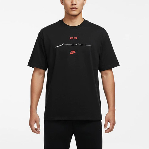 Nike/耐克正品JORDAN新款男黑红色运动休闲经典短袖T恤IF3015-010