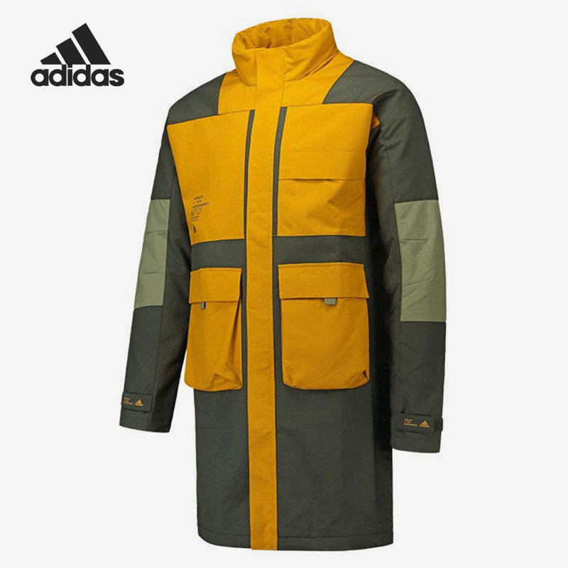 Adidas/阿迪达斯正品男子中长款立领时尚运动夹克外套GR6956