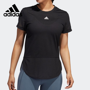 新款 GN7308 Adidas 当季 3短袖 女子运动T恤 LVL 阿迪达斯正品 A.RDY