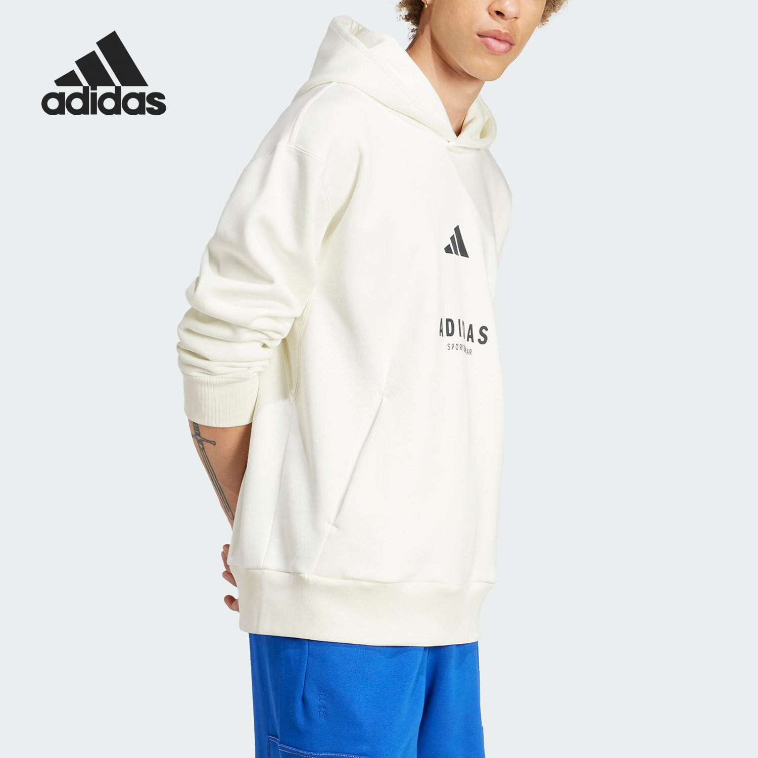 Adidas/阿迪达斯官方正品M A SZN G HD男士运动宽松卫衣JJ3668