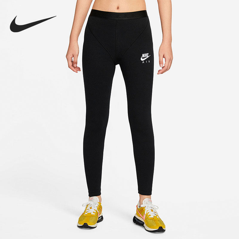 Nike耐克正品女紧身透气健身打底裤超薄针织运动长裤DM6072-010