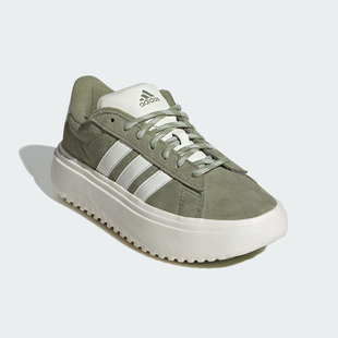 IH2431 Adidas 阿迪达斯官方正品 2024新款 女士厚底简约运动休闲鞋