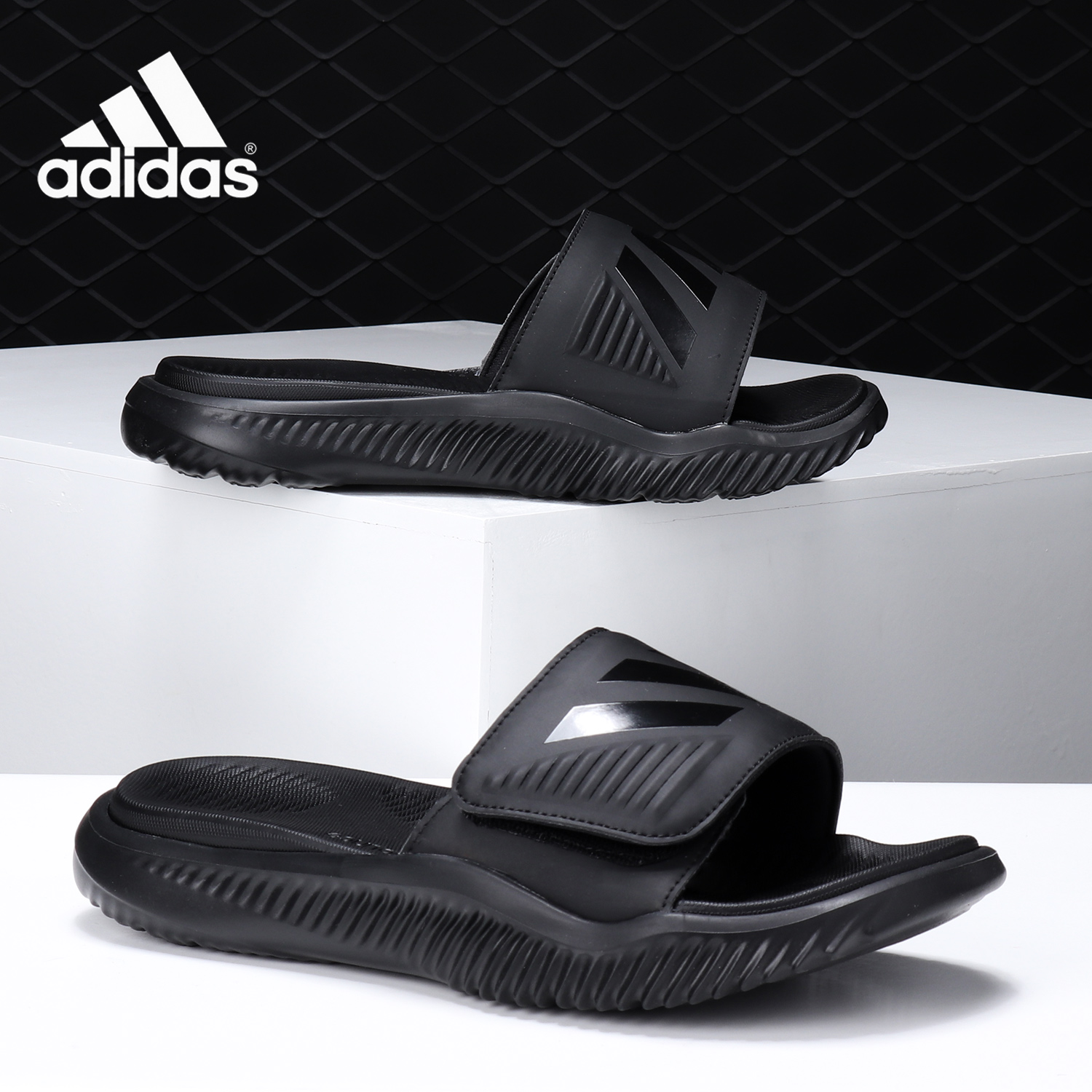 阿迪达斯拖鞋男子户外b41720