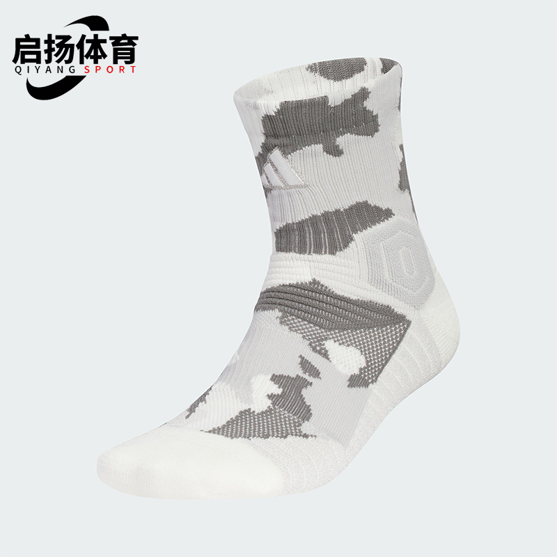 Adidas/阿迪达斯正品SLCT MID CW男女印花经典中筒袜一双装KE7785