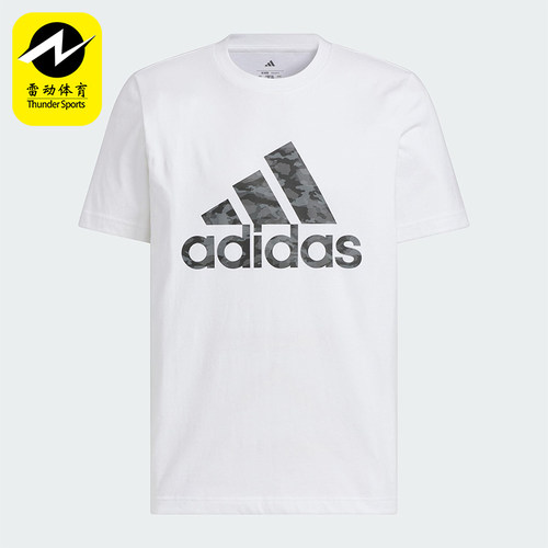 Adidas/阿迪达斯正品2025新款男士经典透气户外休闲短袖JZ9179