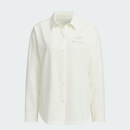 Adidas/阿迪达斯官方正品W VB SHIRT女士长袖凉感翻领衬衫JN7779