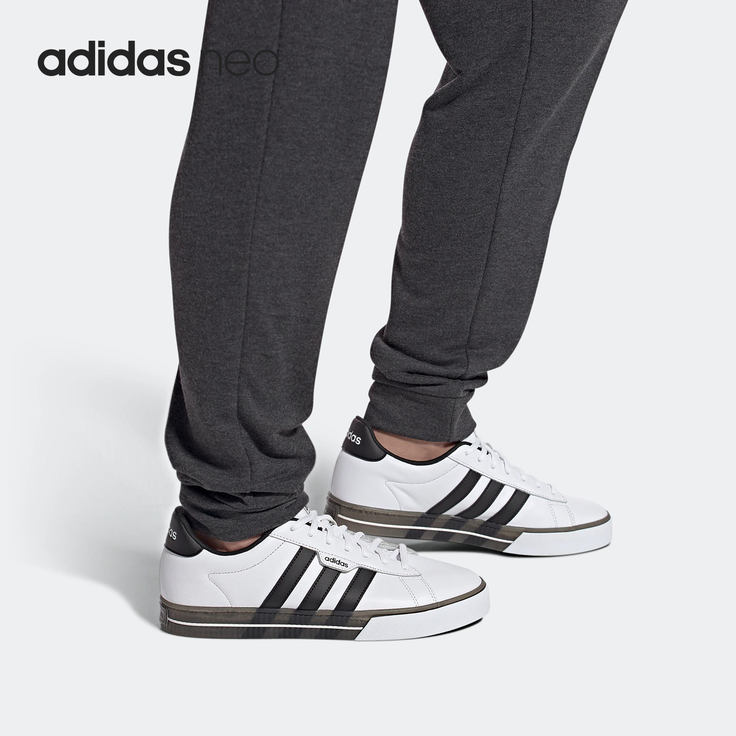 Adidas/阿迪达斯正品NEO DAILY 3.0 男女经典三条纹板鞋 G55066