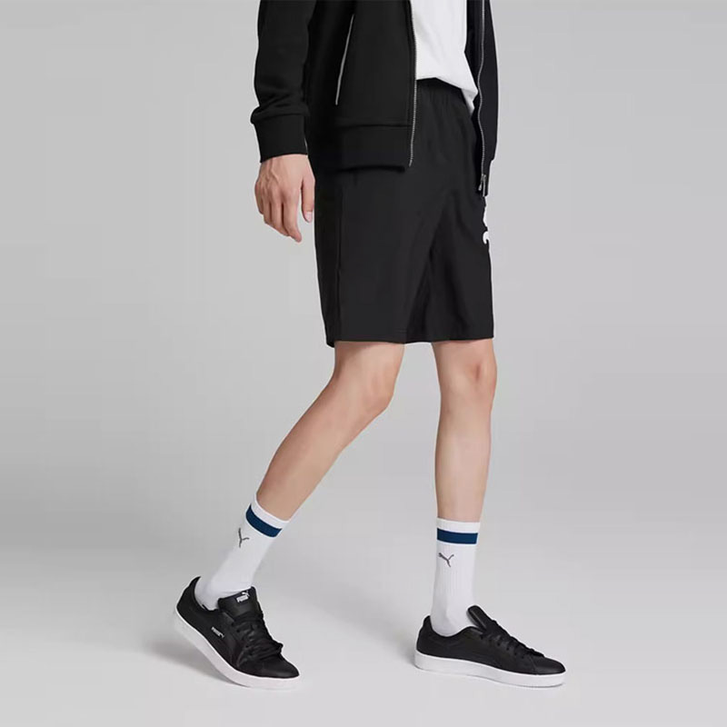 Puma/彪马正品男士Logo印花跑步运动宽松休闲短裤846007-01