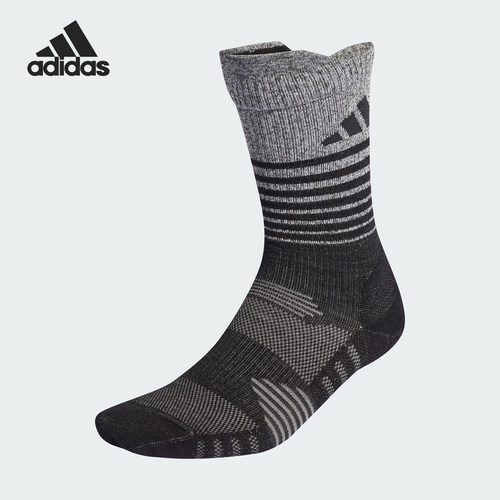 Adidas/阿迪达斯官方正品RUN XCITY REFLE男女针织袜一双装HY0676