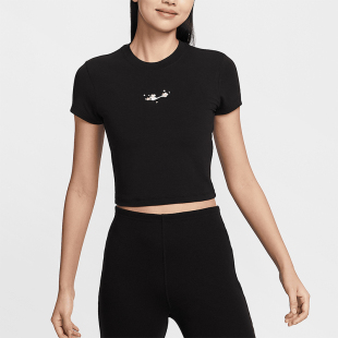 短袖 经典 短款 010 IF2007 耐克正品 Nike Sportswear女士针织修身