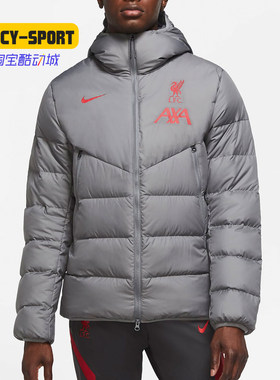 耐克男子中长款保暖棉服