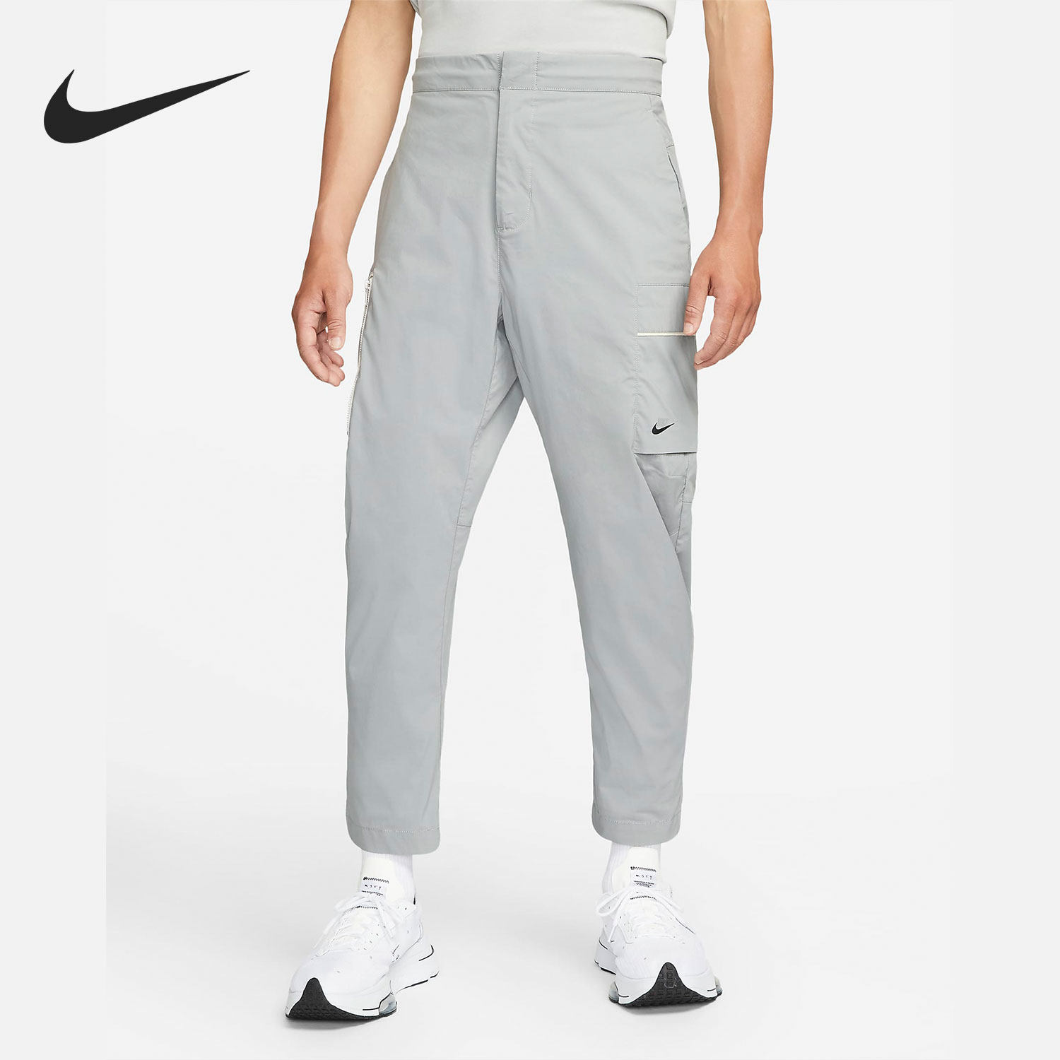 Nike耐克正品男梭织透气深蓝色口袋工装锥形运动长裤DD7035-410