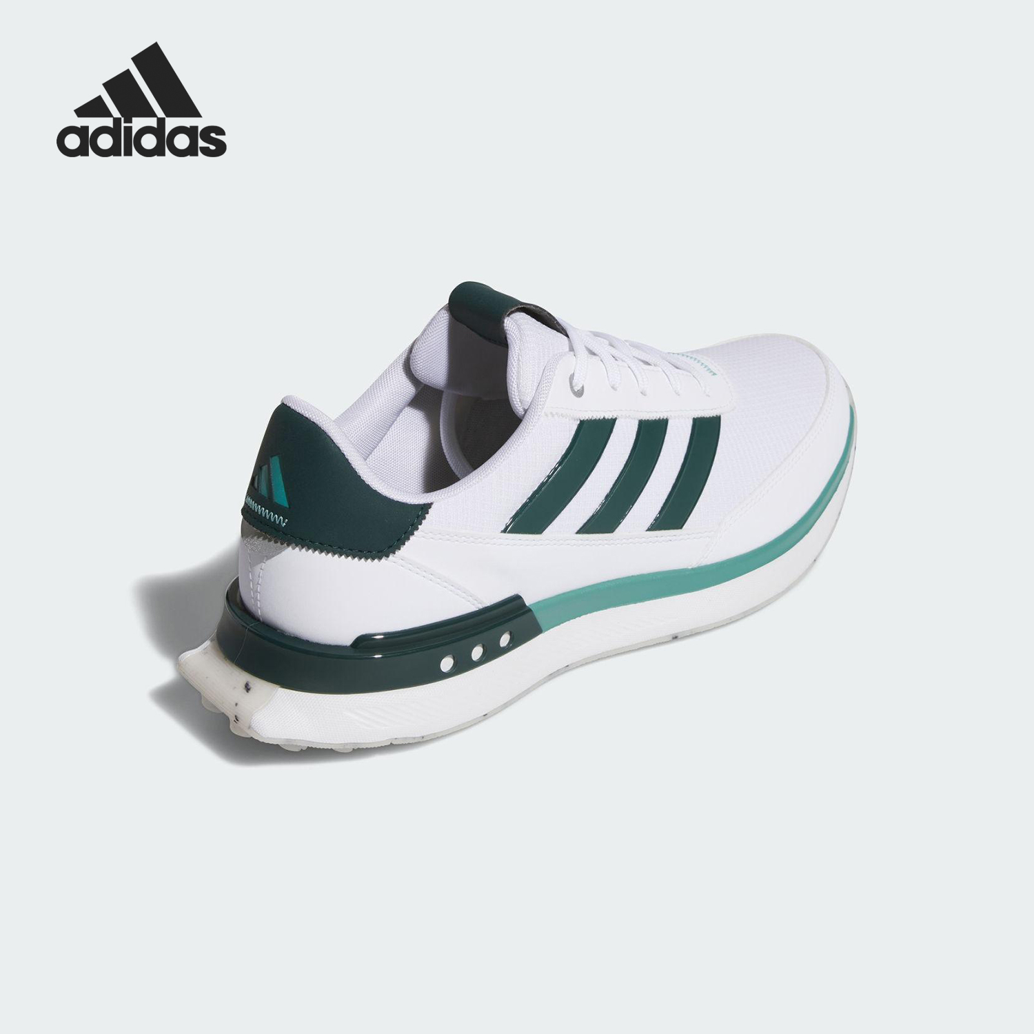 Adidas/阿迪达斯官方正品2025男士运动系带防滑高尔夫鞋JI4169