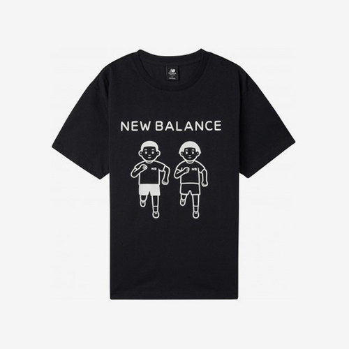 New Balance/NB正品夏季新款男子宽松透气圆领短袖AMT02375-BK