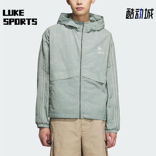 Adidas/阿迪达斯正品三叶草男女休闲连帽耐穿经典日常外套KC1434