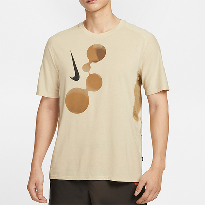 Nike/耐克正品2025男士运动透气圆领套头印花跑步短袖IM9661-229