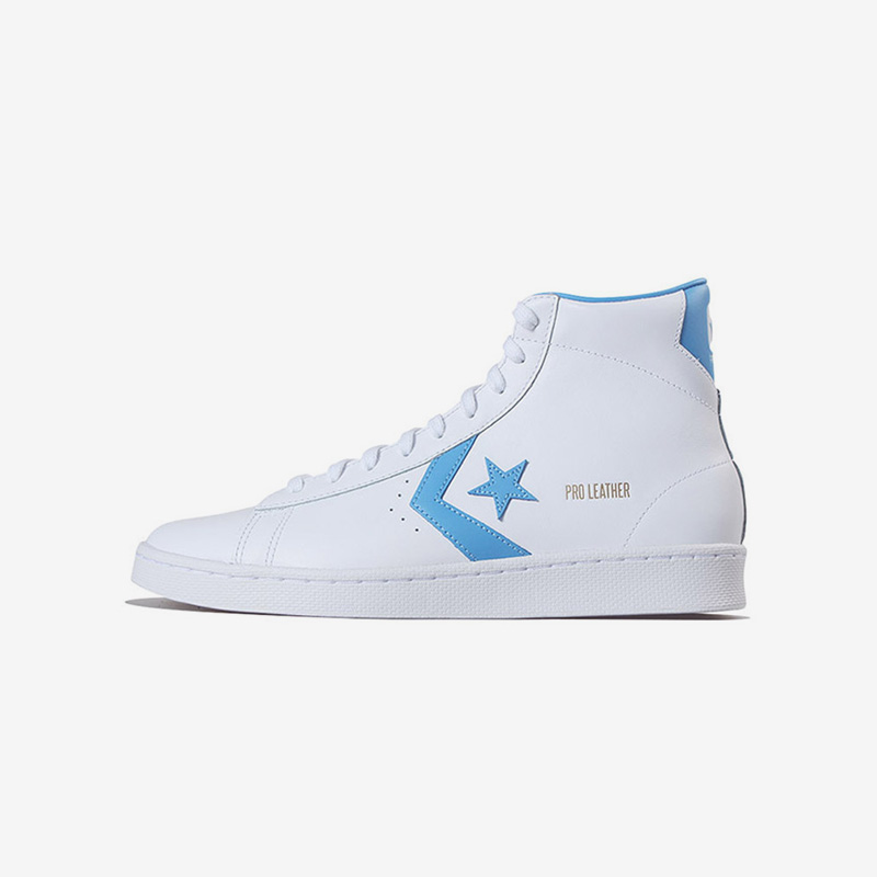 Converse匡威 男鞋运动休闲白蓝中帮复古情侣鞋轻便篮球鞋166813C