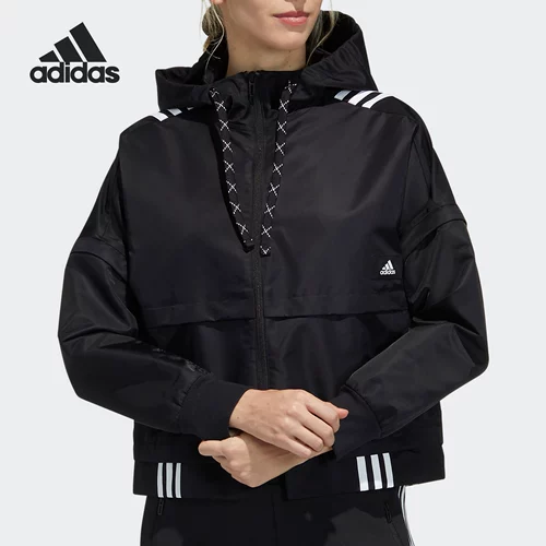 Adidas/阿迪达斯 Подлинная сезонная женская STR JKT Светлая повседневная тканая куртка GT4404