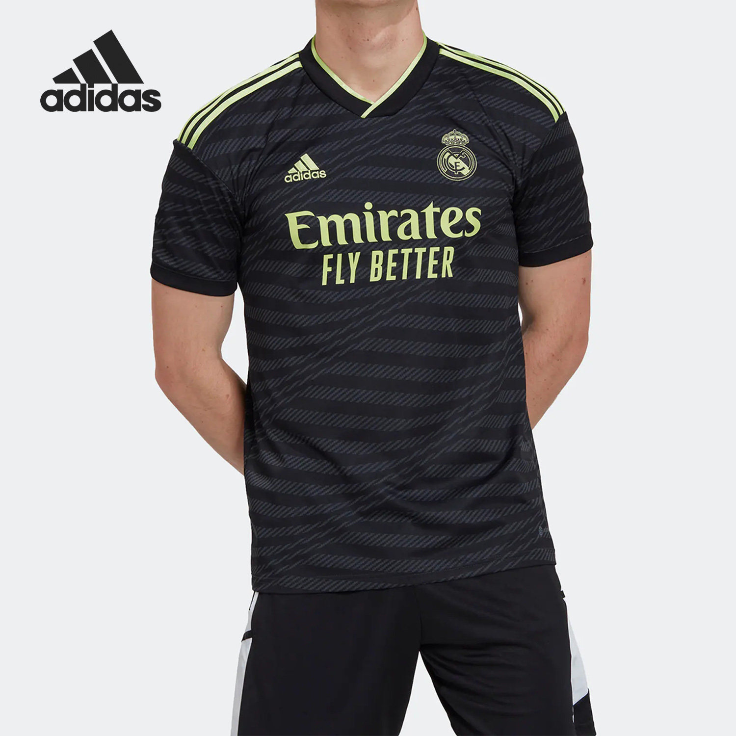 Adidas/阿迪达斯正品新款男子皇马足球运动短袖球衣HI1656