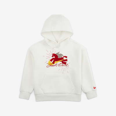 Nike/耐克正品2025冬季款小童日常连帽运动刺绣卫衣IU5332-133