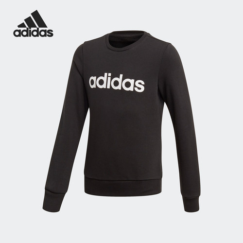 Adidas/阿迪达斯正品圆领运动休闲小童针织套头卫衣EH6157