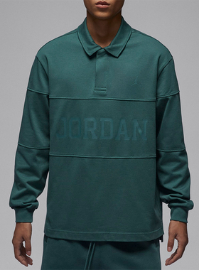 Nike/耐克正品JORDAN男士宽松透气运动长袖POLO衫FV7262-366