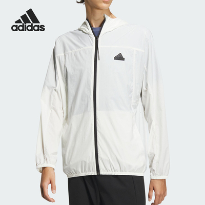 阿迪达斯男士连帽夹克外套