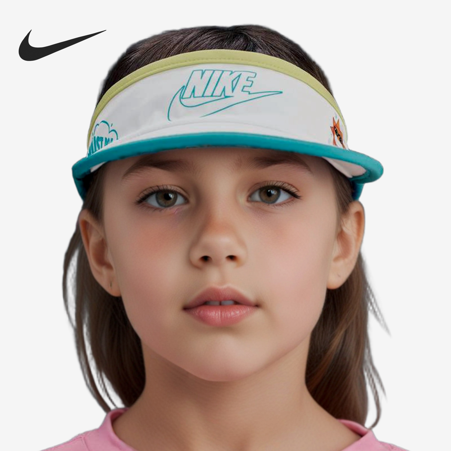 Nike/耐克正品2025年冬季儿童运动休闲印花遮阳帽II6461-133