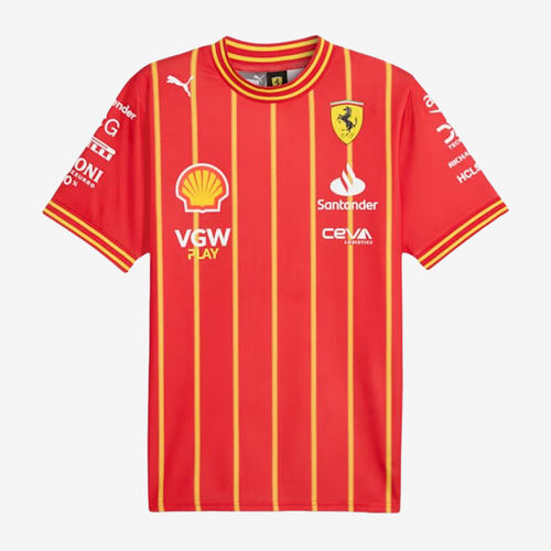 Puma彪马正品Scuderia Ferrari Team男比赛服圆领足球763608-02