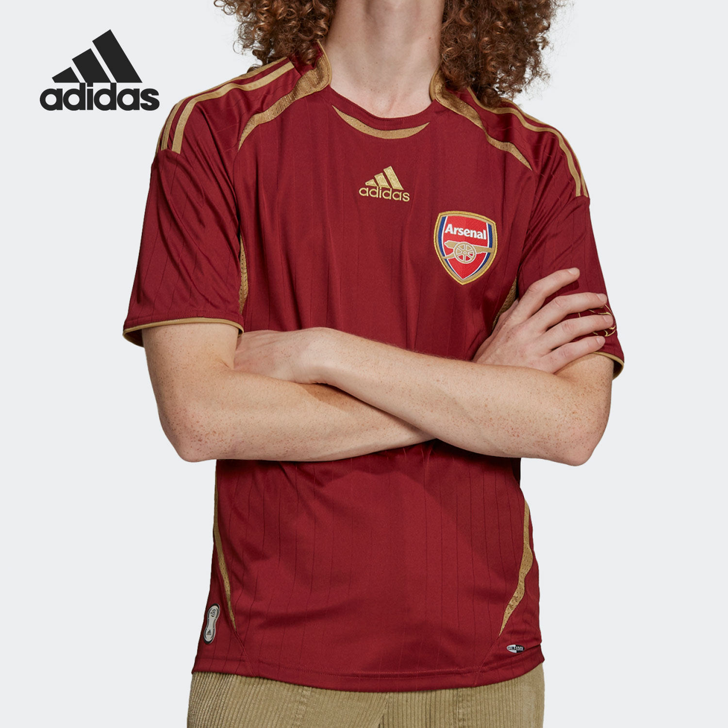 Adidas/阿迪达斯正品当季新款男子训练球衣短袖T恤H35891