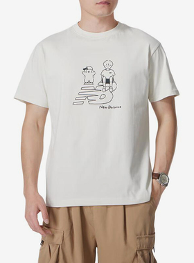 New Balance/NB正品2025新款男女印花圆领套头短袖AMT42337-CIC