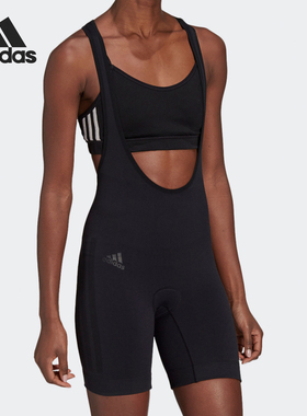Adidas/阿迪达斯正品新款女士紧身加衬背带骑行短裤GK6167