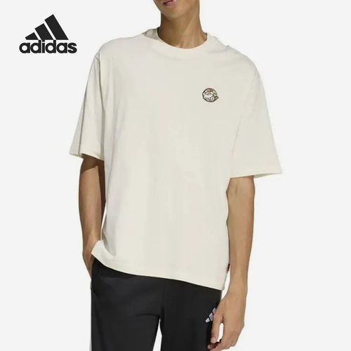 Adidas/阿迪达斯正品圆领短袖T恤新款男女经典休闲短袖T恤JZ5063