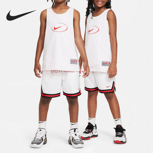 Nike/耐克正品Culture of Basketball大童双面球衣FN8348-100