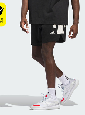 Adidas/阿迪达斯正品BASKETBALL男士系带篮球运动透气短裤JX5591