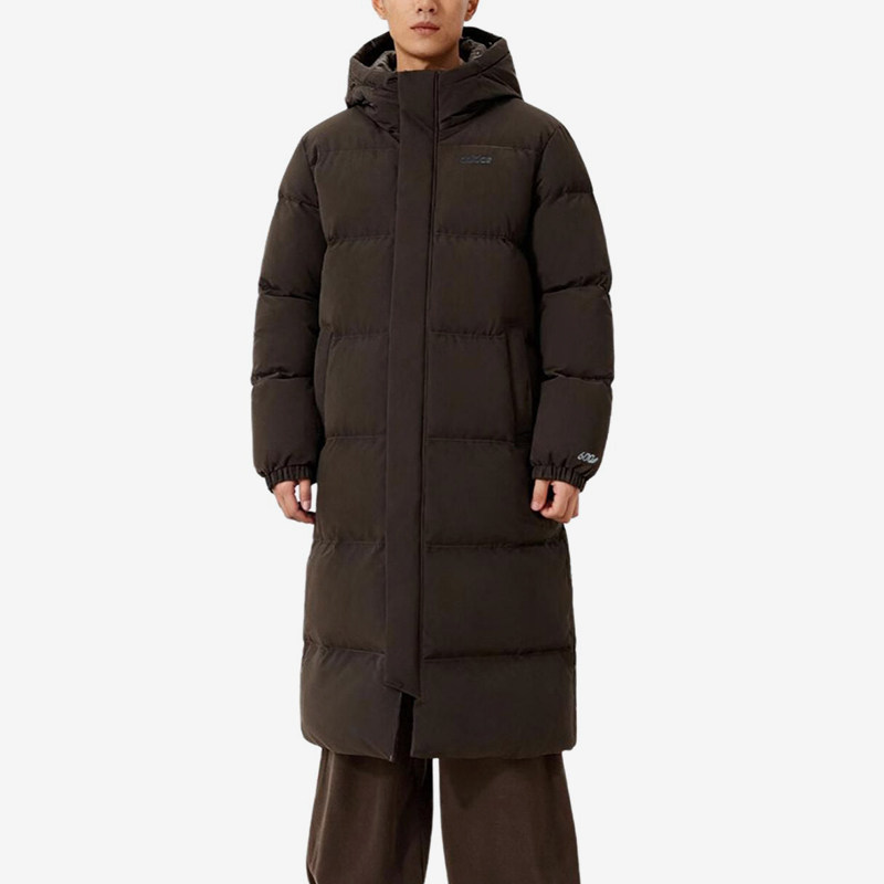 Adidas/阿迪达斯正品新款男羽绒服连帽长款经典保暖外套KC2163