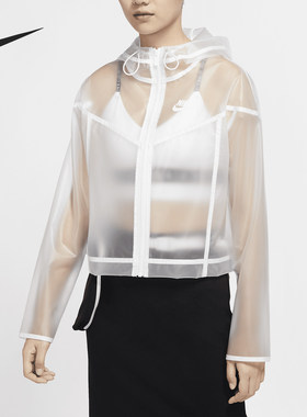 Nike/耐克正品当季女子NSWWRJKTTRANSPARENT梭织外套CU6579-975