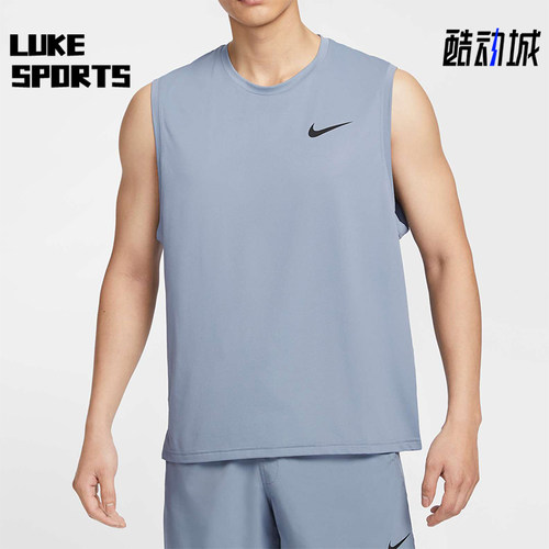 Nike/耐克正品2025夏季款男士跑步透气圆领训练T恤背心CZ1185-493