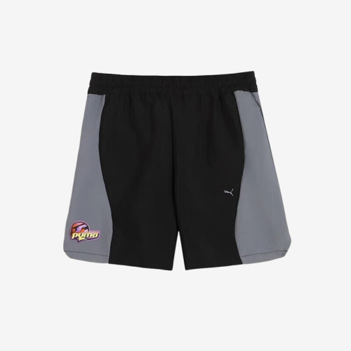 Puma/彪马正品2025夏季款男女拼接宽松经典梭织运动短裤631341-01