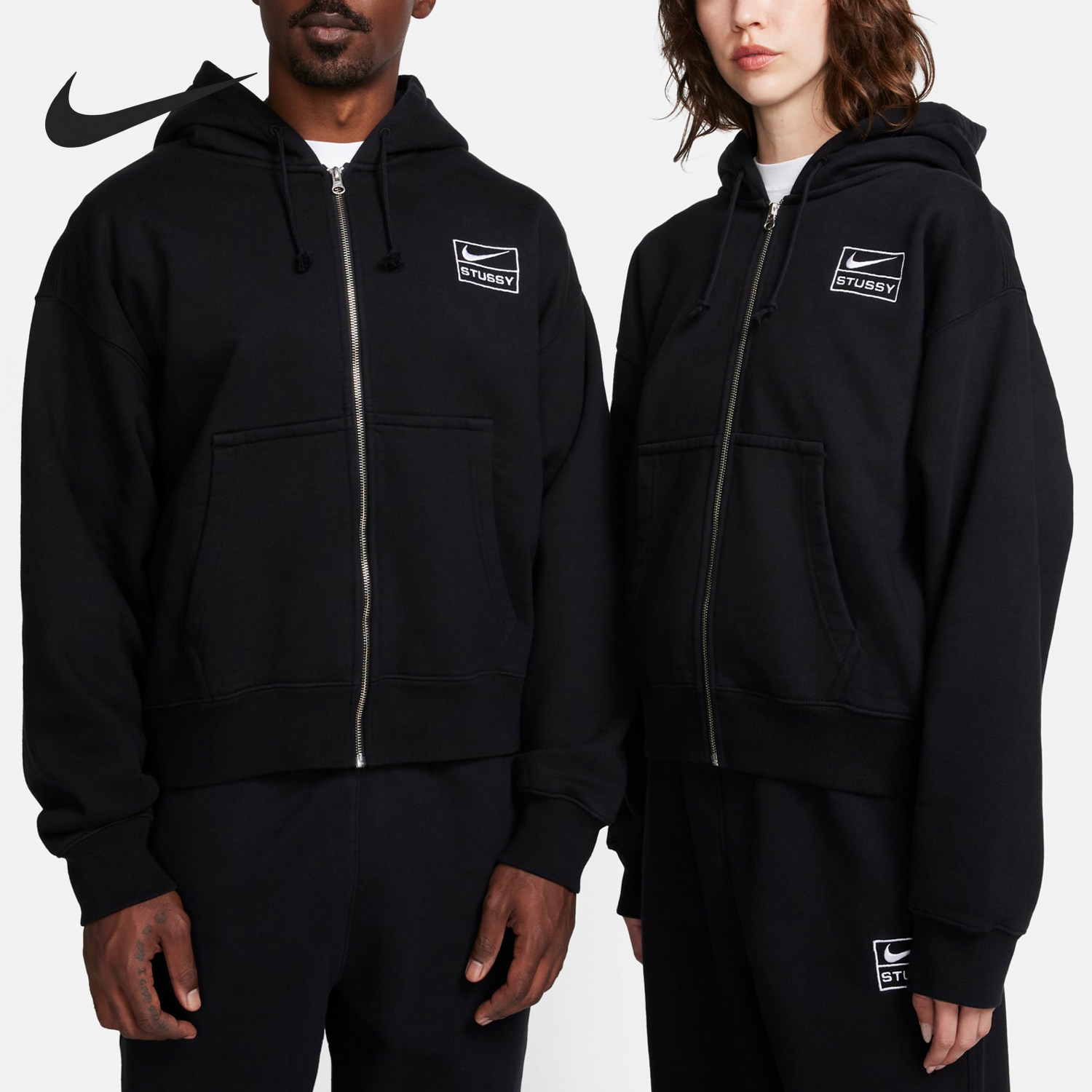 Nike/耐克正品当季新款男女休闲拉链抽绳连帽外套FJ9175-010,运动服/休闲服装,运动茄克/外套,淘宝优惠券,粉丝福利购,淘宝优惠卷