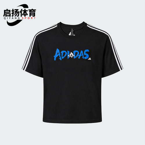Adidas/阿迪达斯正品男士条纹圆领套头运动匡威短袖T恤LX4699